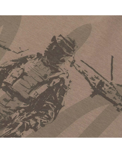 Футболка с рисунком Герои не умирают, Olive drab (UA281-29891-OD-KZ)