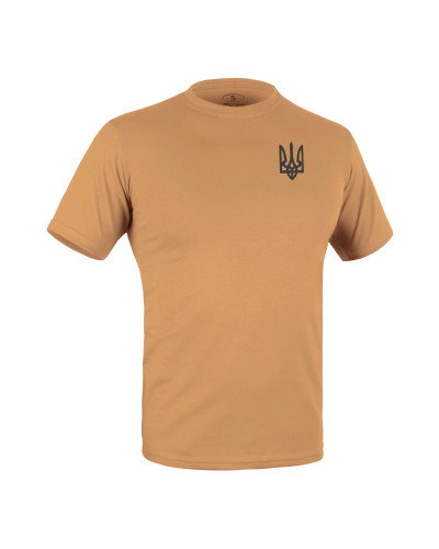 Футболка з малюнком Тризуб Logo, Coyote brown (UA281-29891-CB-TRL)