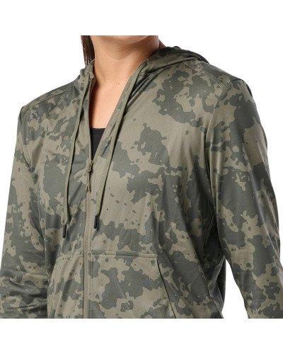 Реглан с капюшоном женский 5.11 Tactical PT-R Emily Full Zip, Ranger green camo (66022-419)