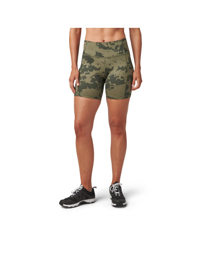 Шорты тренировочные женские 5.11 Tactical PT-R Eliza Short, Ranger green camo (67012-419)