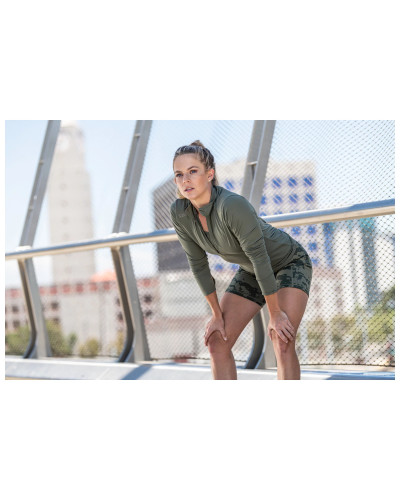 Шорты тренировочные женские 5.11 Tactical PT-R Eliza Short, Ranger green camo (67012-419)