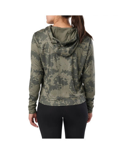 Реглан с капюшоном женский 5.11 Tactical PT-R Emily Full Zip, Ranger green camo (66022-419)