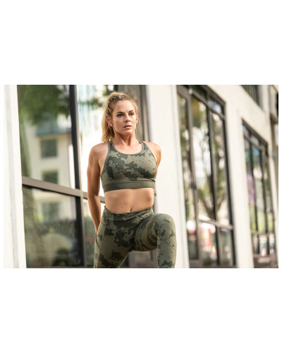 Топ спортивный женский 5.11 Tactical PT-R Valentina Sports Bra, Ranger green camo (66020-419)