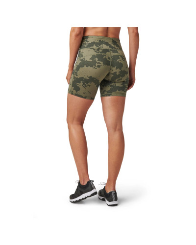Шорты тренировочные женские 5.11 Tactical PT-R Eliza Short, Ranger green camo (67012-419)
