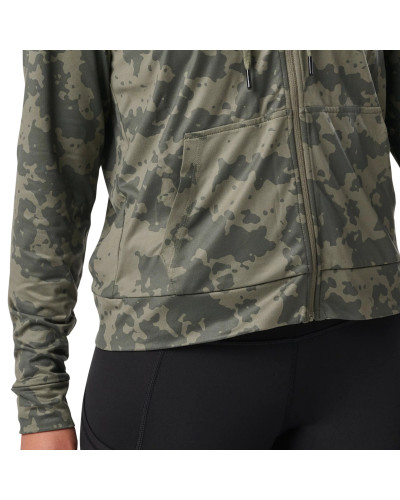 Реглан с капюшоном женский 5.11 Tactical PT-R Emily Full Zip, Ranger green camo (66022-419)