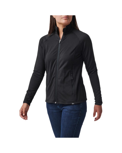 Куртка флисовая женская 5.11 Tactical Women's Stratos Full Zip, Black (62424-019)