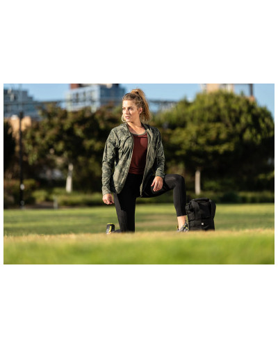 Реглан с капюшоном женский 5.11 Tactical PT-R Emily Full Zip, Ranger green camo (66022-419)