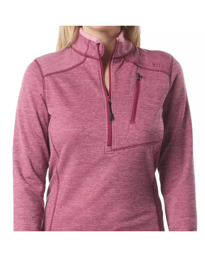 Термореглан женский 5.11 Tactical Women's Glacier Half Zip, Berry (62005-466)