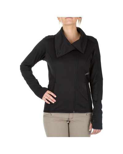 Реглан тактический женский 5.11 Kinetic Full Zip, Black (62075-019)