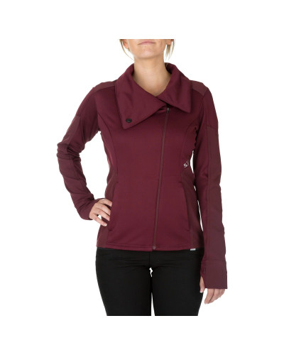 Реглан тактичний жіночий 5.11 Kinetic Full Zip, Garnet (62075-563)