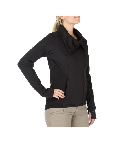 Реглан тактический женский 5.11 Kinetic Full Zip, Black (62075-019)