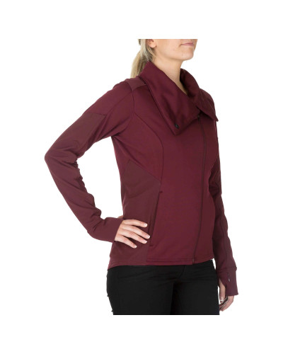 Реглан тактичний жіночий 5.11 Kinetic Full Zip, Garnet (62075-563)