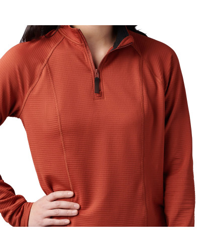 Термореглан женский 5.11 Tactical Women's Stratos 1/4 Zip, OX blood (62417-469)