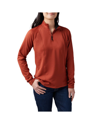 Термореглан женский 5.11 Tactical Women's Stratos 1/4 Zip, OX blood (62417-469)
