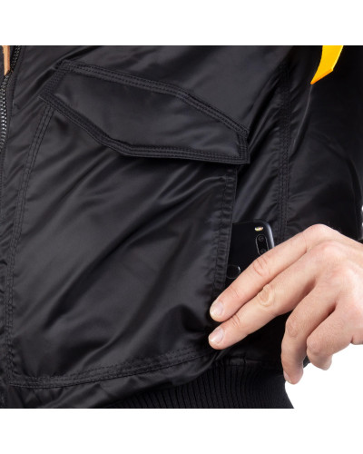 Куртка льотна демісезонна Sturm Mil-Tec Flight Jacket Top Gun Aie Force, Black (10430302)