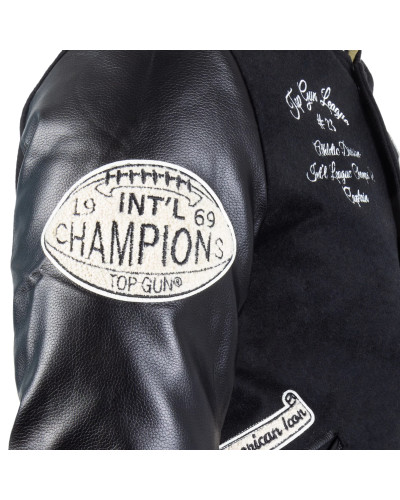Куртка демісезонна Sturm Mil-Tec Baseball Jacket Top Gun League, Black (10361002)