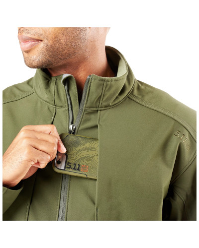 Куртка тактическая для штормовой погоды 5.11 SIERRA SOFTSHELL, Moss (78005-191)
