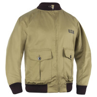 Куртка-бомбер USN-37J1 Pilot Jacket, Bush Brown