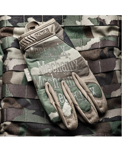Рукавички тактичні Mechanix "The Original® Woodland Camo Gloves" (MG-77)