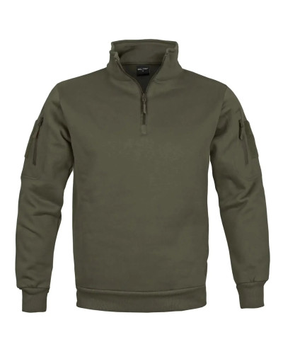 Реглан тактический на молнии Mil-Tec TACTICAL SWEAT-SHIRT WITH ZIPPER, Ranger green (11472512)