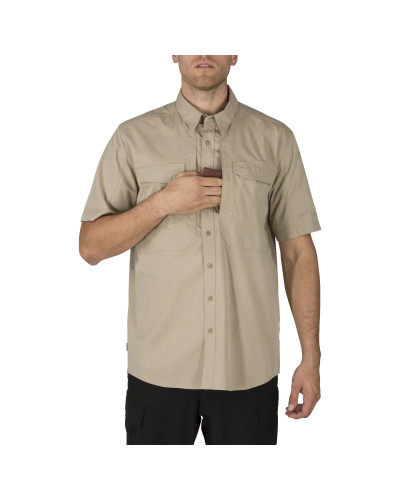 Сорочка тактична з коротким рукавом 5.11 Stryke™ Shirt - Short Sleeve, Khaki (71354-055)