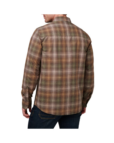 Сорочка тактична 5.11 Tactical Igor Plaid Long Sleeve Shirt, Umber brown plaid (72529-705)