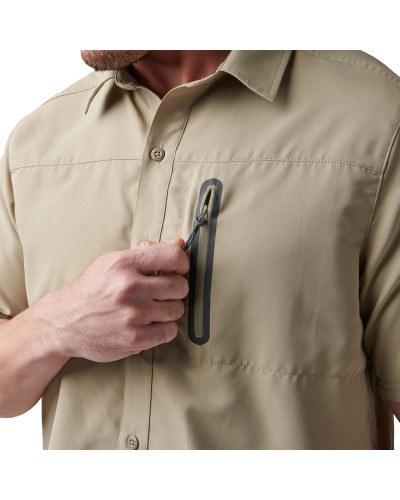 Рубашка тактическая 5.11 Tactical Marksman Utility Short Sleeve Shirt, Khaki (71215-055)