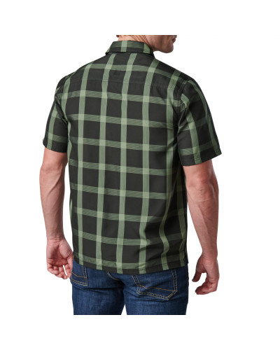 Сорочка тактична 5.11 Tactical Nate Short Sleeve Shirt, Black plaid (71217-371)