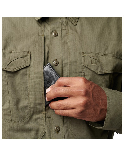 Сорочка тактична 5.11 STRYKE™ LONG SLEEVE SHIRT, Ranger green (72399-186)