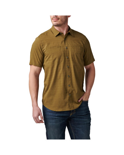 Сорочка тактична 5.11 Tactical Ellis Short Sleeve Shirt, Field green (71207-206)