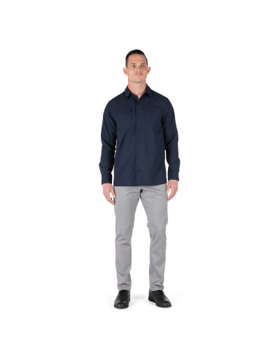 Сорочка тактична з довгим рукавом 5.11 FREEDOM FLEX WOVEN SHIRT - LONG SLEEVE, Peacoat (72417-787)