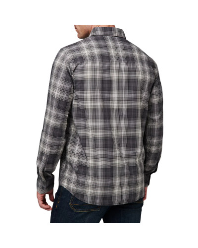Сорочка тактична 5.11 Tactical Igor Plaid Long Sleeve Shirt, Black plaid 2 (72529-668)