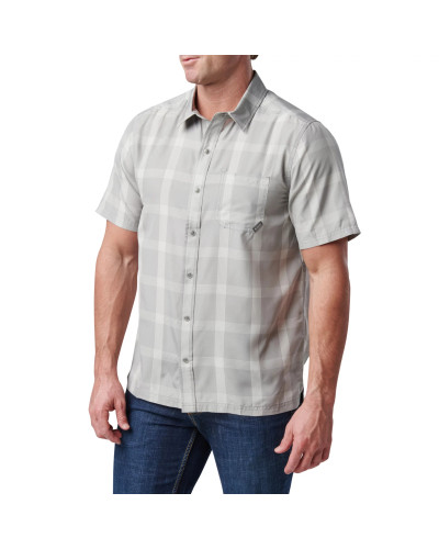 Сорочка тактична 5.11 Tactical Nate Short Sleeve Shirt, Titan grey plaid (71217-674)