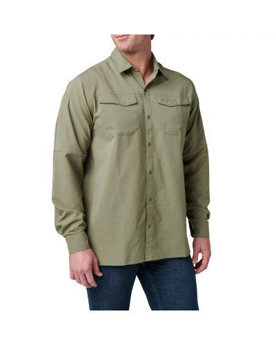 Сорочка тактична з довгим рукавом 5.11 FREEDOM FLEX WOVEN SHIRT - LONG SLEEVE, Iron grey/Graphite (72417-837)