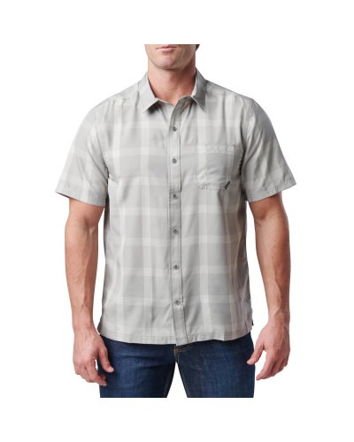 Сорочка тактична 5.11 Tactical Nate Short Sleeve Shirt, Titan grey plaid (71217-674)