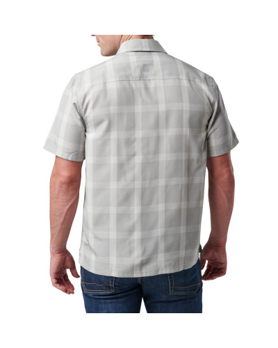 Сорочка тактична 5.11 Tactical Nate Short Sleeve Shirt, Titan grey plaid (71217-674)
