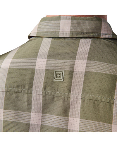 Сорочка тактична 5.11 Tactical Nate Short Sleeve Shirt, Sage green plaid (71217-812)