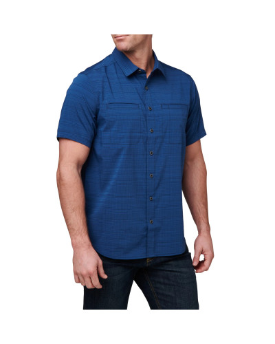 Сорочка тактична 5.11 Tactical Ellis Short Sleeve Shirt, Pacific Navy (71207-721)