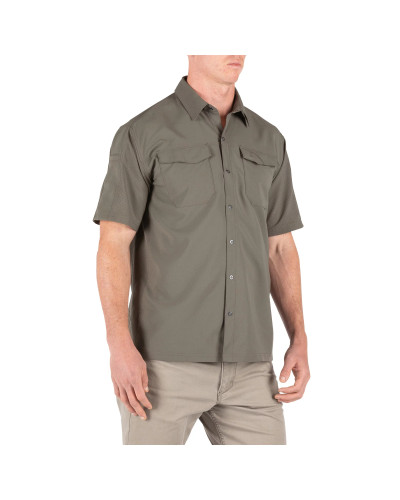 Сорочка тактична з коротким рукавом 5.11 FREEDOM FLEX WOVEN S/S, Ranger green (71340-186)