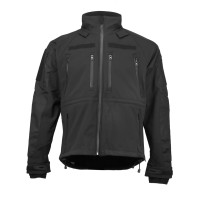 Куртка демісезонна Mil-Tec Softshell Plus, Black