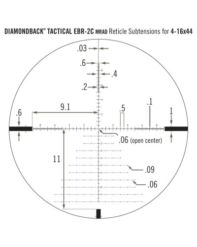 Приціл оптичний Vortex Diamondback Tactical FFP 4-16x44 EBR-2C MRAD (DBK-10027)