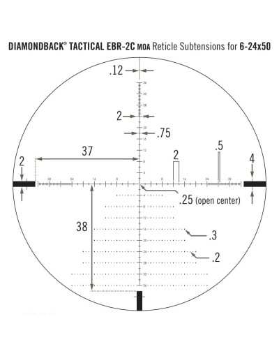 Приціл оптичний Vortex Diamondback Tactical FFP 6-24x50 EBR-2C MOA (DBK-10028)