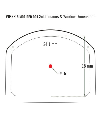 Приціл коліматорний Vortex Viper Red Dot 6 MOA (VRD-6)