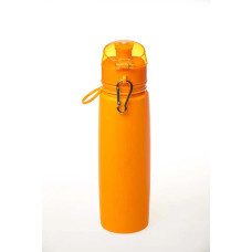 Бутылка силиконовая Tramp 700мл, оранжевая