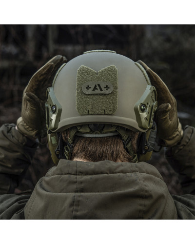 M-Tac нашивка группа крови +A+ сквозная Laser Cut Ranger Green (58228023)