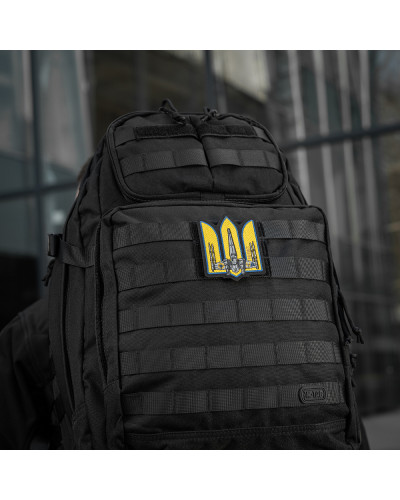 M-Tac нашивка Тризуб UA-Wing (вишивка) Black (51373002)
