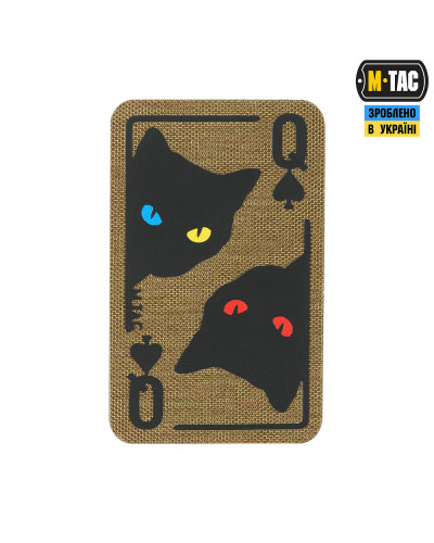 M-Tac нашивка Queen of spades Coyote/Black (51362005)