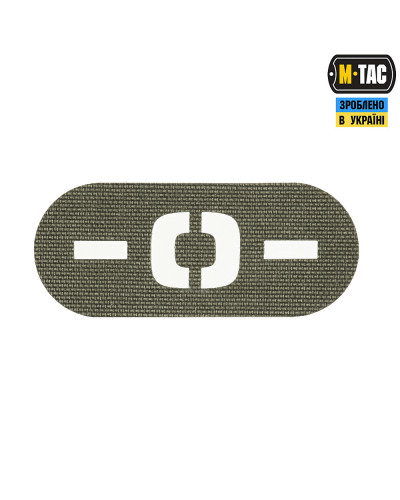 M-Tac нашивка група крові -0- наскрізна Laser Cut Ranger Green (58339223)