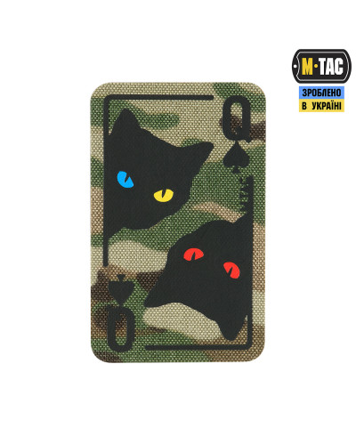 M-Tac нашивка Queen of spades Multicam/Black (51362008)