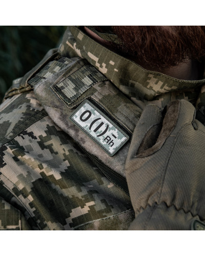 M-Tac нашивка група крові O(I) Rh(-) PVC 25х60 MM14 (51362030)